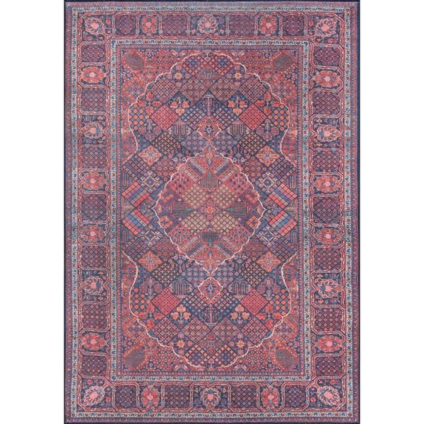 Momeni Machine Made Afshar Rectangle Area Rug, Navy - 8 ft. 5 in. x 12 ft. AFSHAAFS10NVY850C